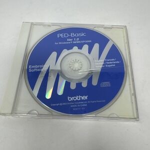 BROTHER PED-Basic Embroidery Design Software Version 1.0 CD-ROM ONLY